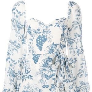 Reformation floral print Cammi Mini wrap dress
